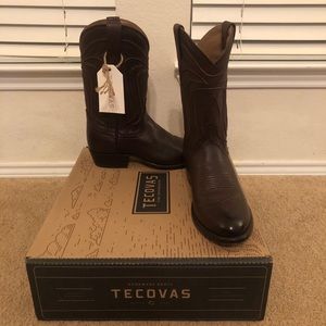 NWT Tecovas Calfskin Chocolate Boots
